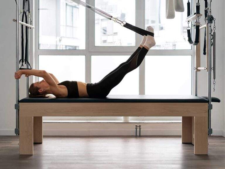 wooden pilates reformer