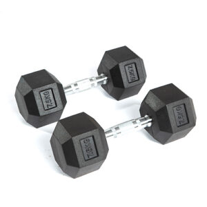 Hexagonal Rubber Dumbbell